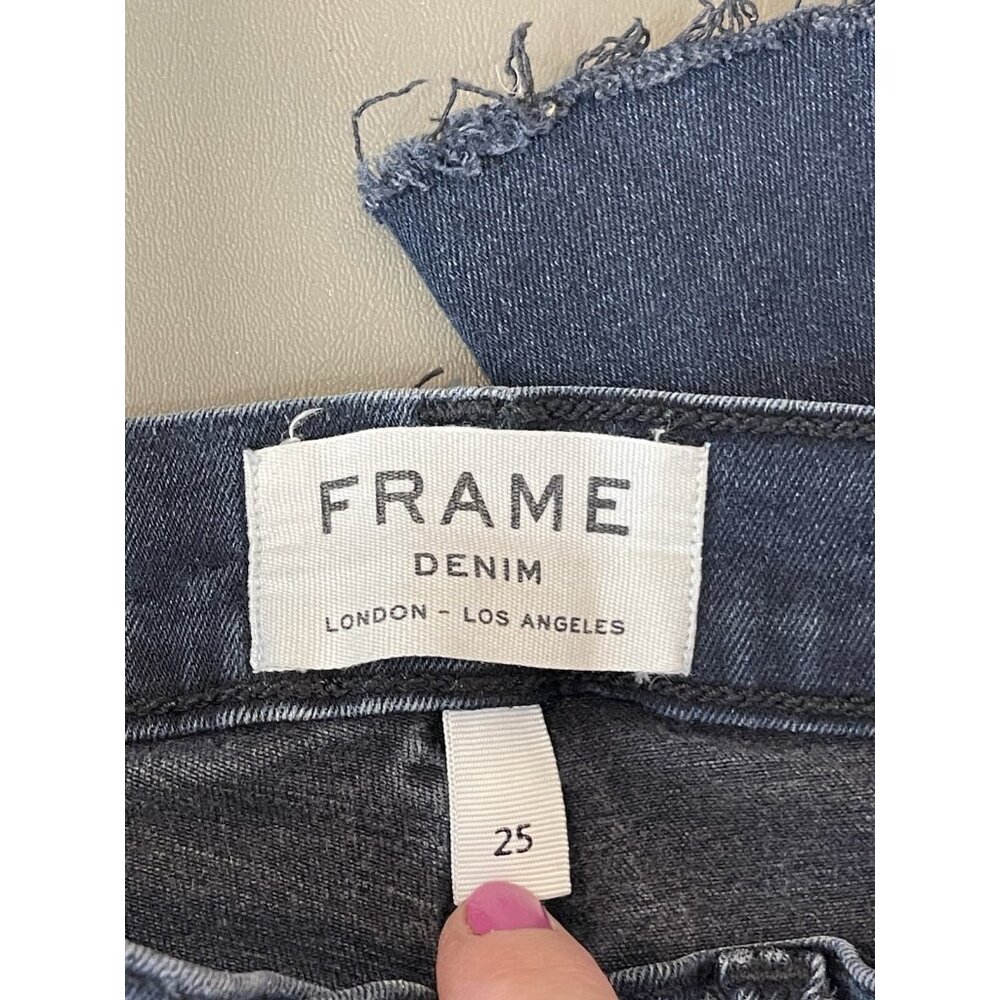 Frame Le High Flare Crop Jeans Petite - Picture 5 of 8